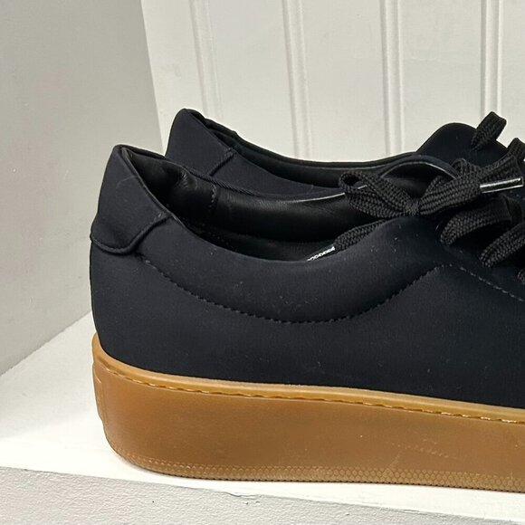 Jenni Kayne Platform Skater Sneakers Black Lace Up Size 11 US Neoprene - Picture 7 of 7